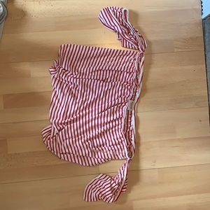 Mossimo Supply Co. Off the Shoulder Striped Shirt